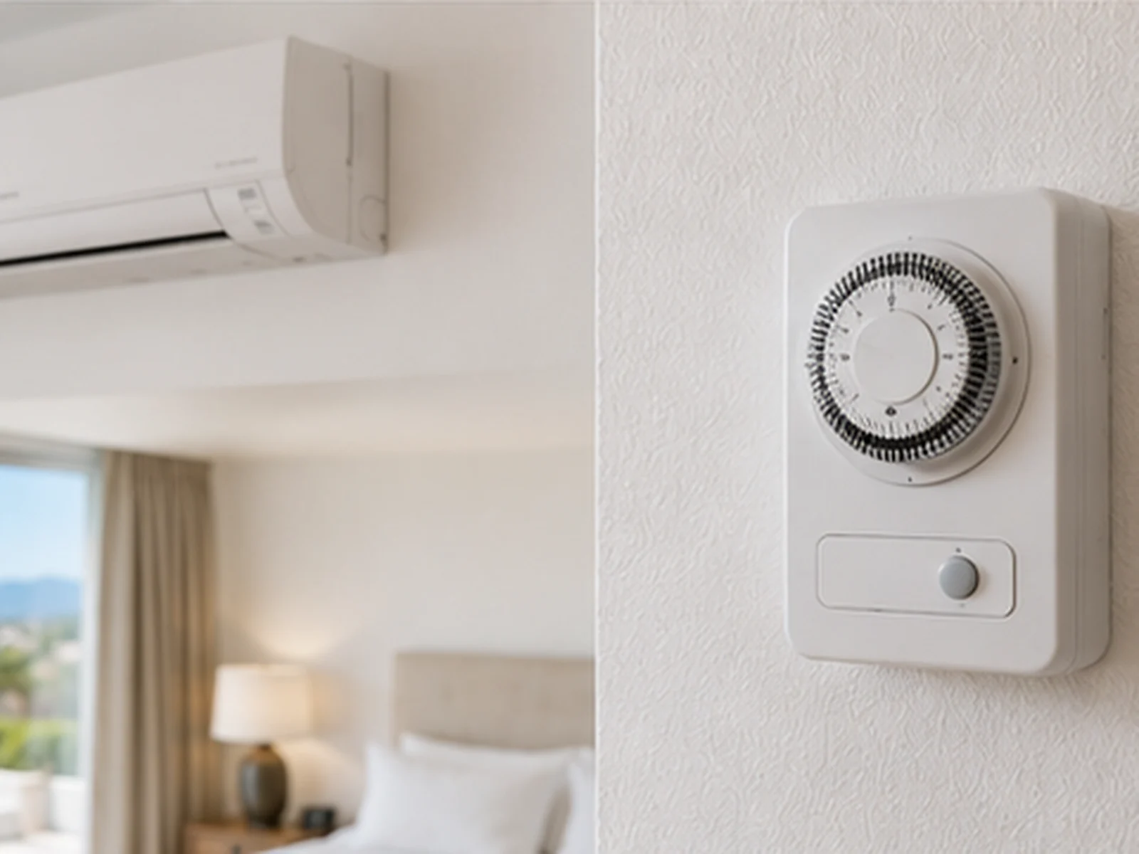 Air conditioning timer control image from the WordPress site